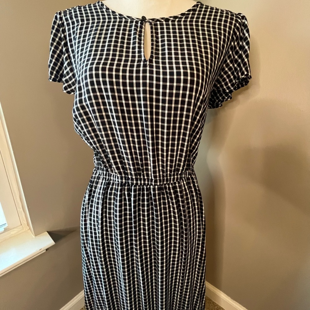 Black and White Checkered Dress